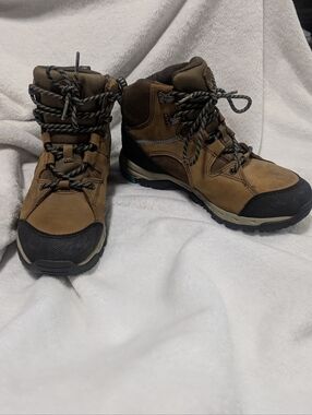 ARIAT Skyline Mid Waterproof Hiking Boots Women’s Size 8 Brown Leather Teal